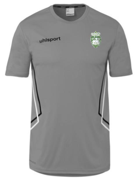 Poly shirt gris Meux + logo (article du pack)