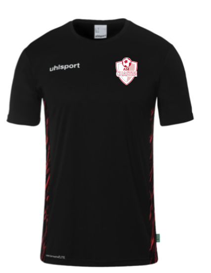 T-shirt Chastre noir + logo
